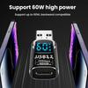 USB3.2 Digital Display Adapter 4K@60Hz USB-C OTG for iPhone16 15 Pro Max Samsung iPad PC Laptop Fast Charge Data Sync