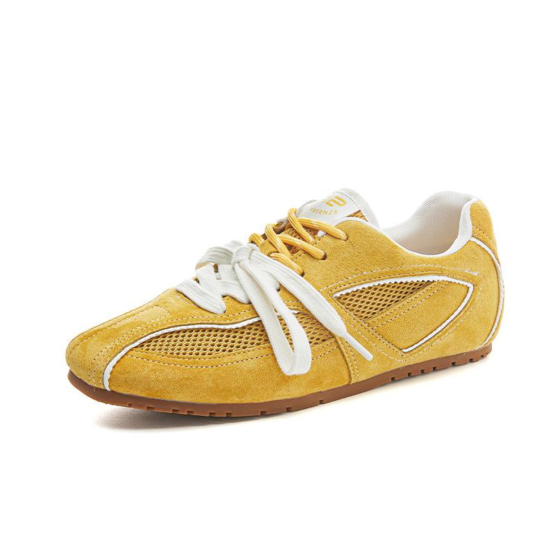 Wula Grass Pigskin Insoles Retro German Training Shoes Women's 2025 Summer New Women's Shoes Casual Versatile Leather Forrest Gump Shoes