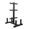 WEZHO Multifunctional Barbell Plate & Bar Storage Rack