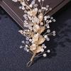 Pearl Bride Wedding Tiaras Beaded Flower Headbands Gorgeous Bridal Headwear  Hair Accessories
