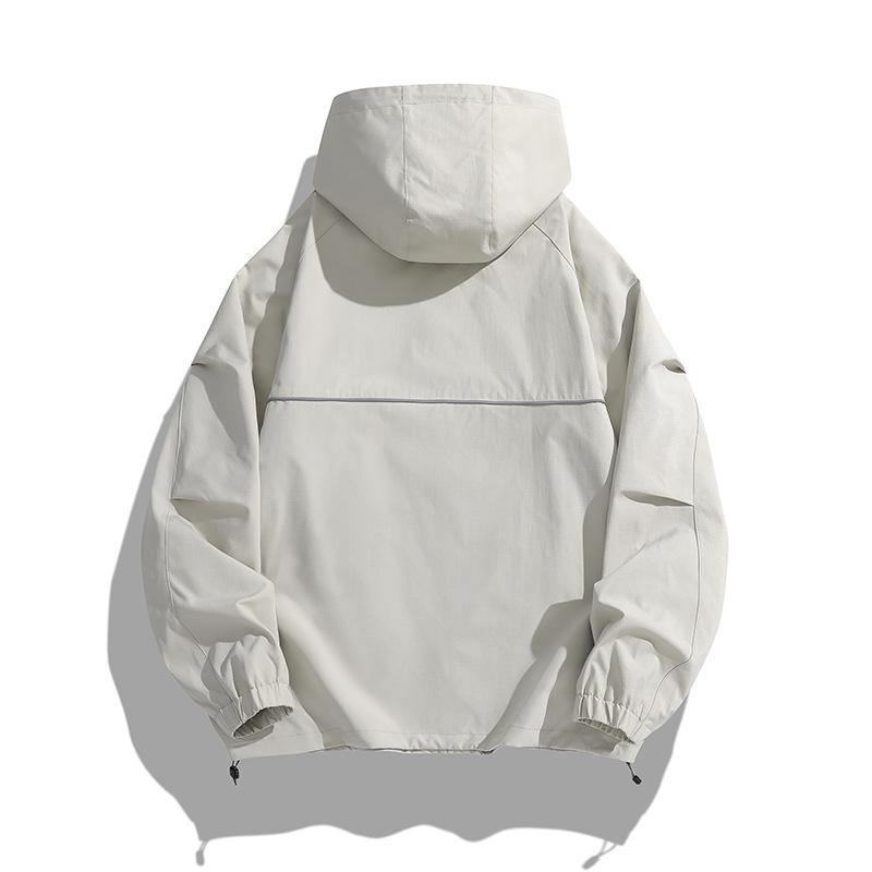 Men's Autumn Casual Loose Fit Korean Style Unisex Windbreaker Jacket