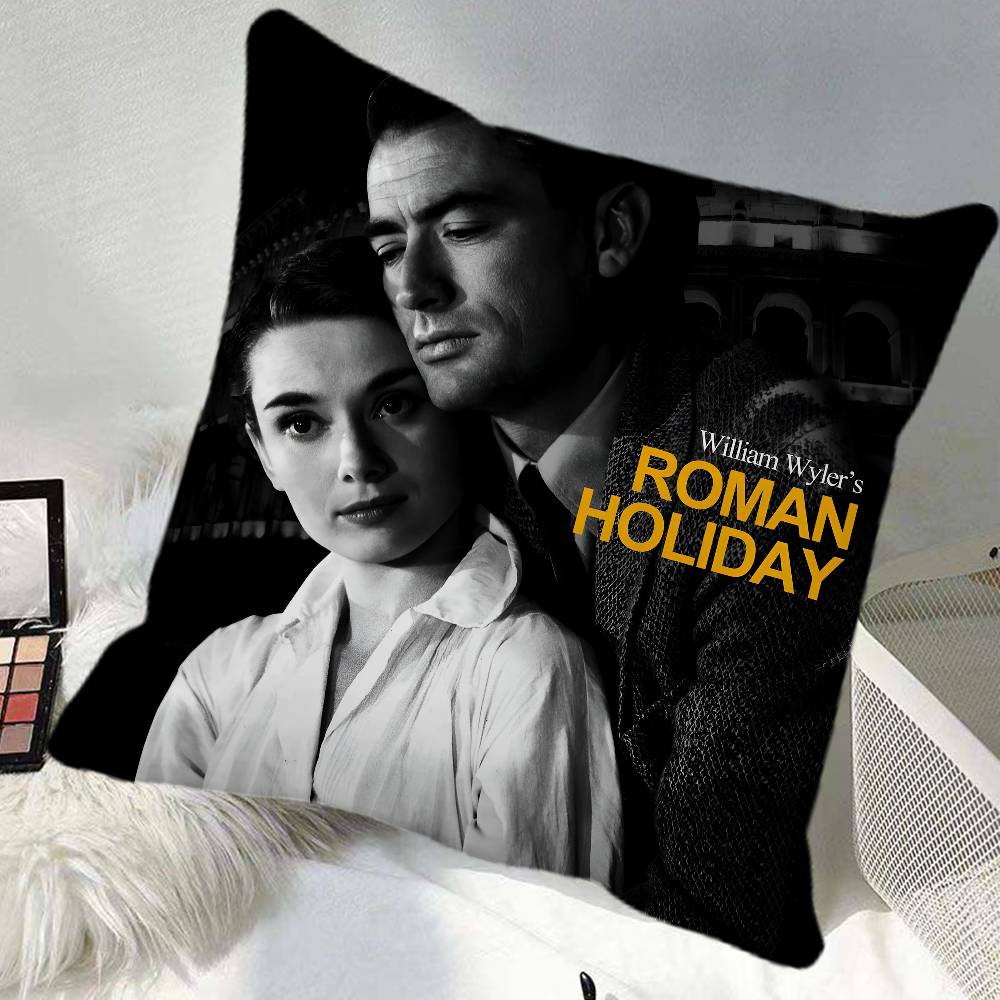 Movie RRoman Holiday Pillow Case Square Pillow Bedroom Sofa Leisure Comfort Cushion Car Home Decoration