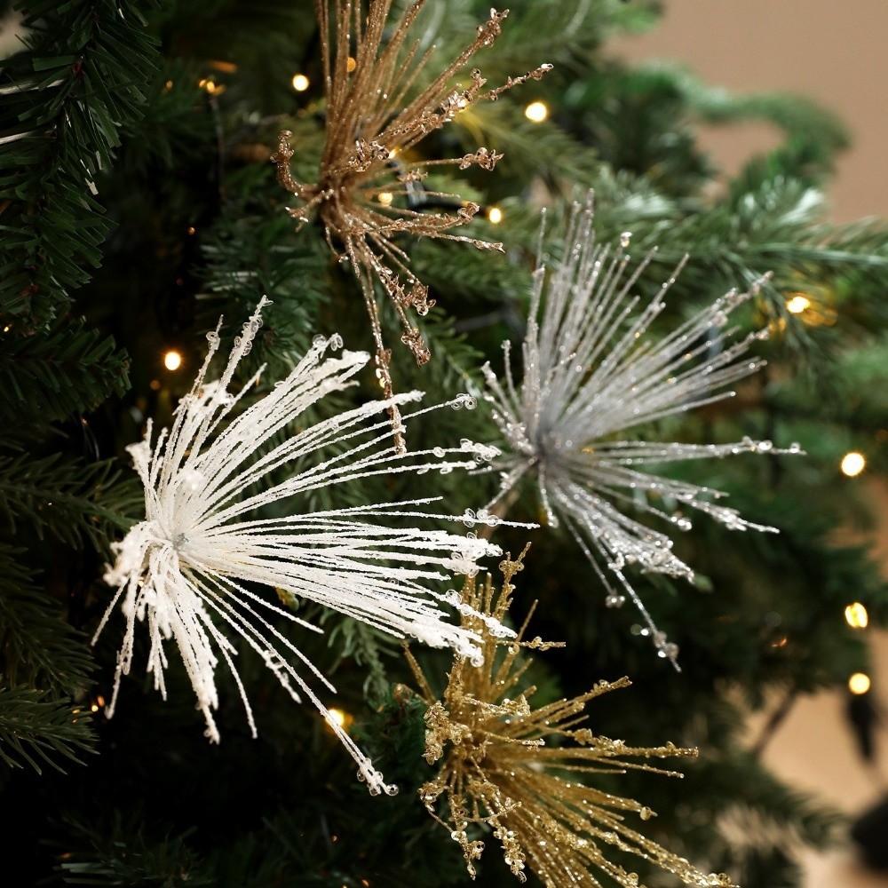2pcs Floral Arrangements Artificial Flower Branches DIY Festive Floral Stems Tree Ornament