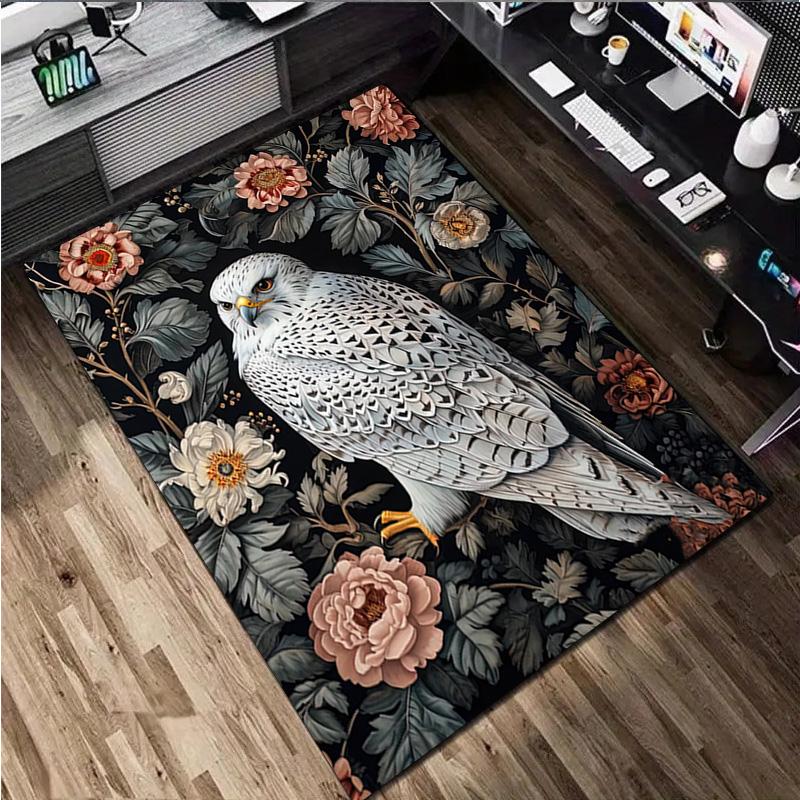 1Pc Animal Flowers Rug - home decoration Carpet For Living Room Bedroom Flooring Computer Chair Area Rug