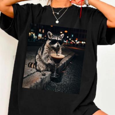 Funny Raccoon Espresso Martini Shirt, Day Drinking Cocktail Humor Tee, Trendy Gen Z MemeTShirt, Gift