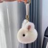 Keychain Imitation Mink Fur Rabbit Charm Key Chain Backpack Car Keys Wallet Lightweight Portable Hanging Ornament
