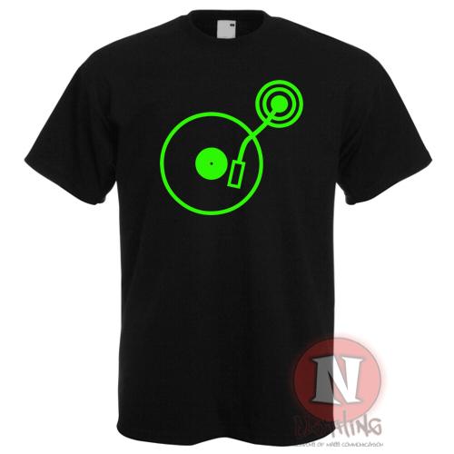 Dj Turntable TShirt Ibiza Club Party Old School Style Rave Edm Cool