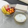 Metal Wire Fruit-Basket Fruit Bowl Modern Fruit-Basket for Vegetable-Snack-Countertop Metal Fruit Tray Table-Centerpiece