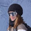 Winter Outdoor Warm Cap Scarf Two-Piece Set Velvet Ear Protection Cap Women's Coldproof Knitted Wool Cap