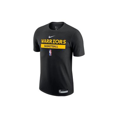Pull ras du cou imprimé logo Warriors T-shirt à manches courtes imprimé lettres Homme T-shirts Noir DR6463-010