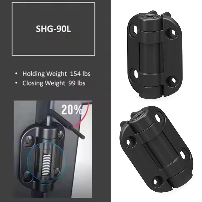 2Pcs Heavy Duty Spring Loaded Hinges Adjustable Tension Nylon Door Hinges Furniture Damper Hardware Easy To Use