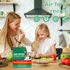 7x6 Zoll Heißluftfritteuse Rezepte Papier Multifunktionale Heißluftfritteuse Spickzettel Tragbares Kochanleitungsheft für die Küche