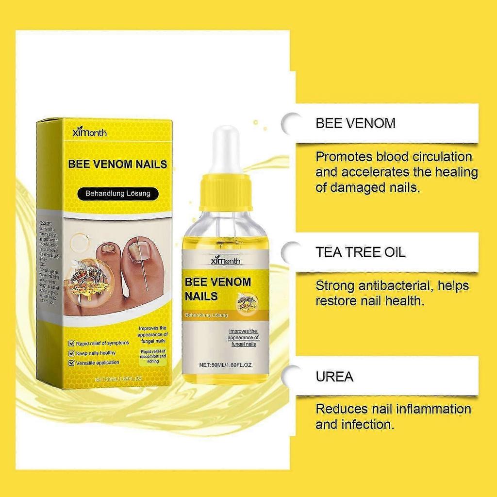 Bee Venom Nail Treatment Serum, Bee Venom Nail Repair Serum, Bee Venom Nail Care Serum, Nail Growth and Repair Serum