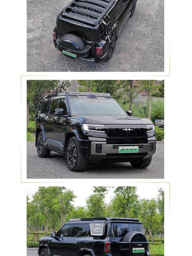 Compatible with BYD Yangwang 8 Roof Rack: Expansion Platform, Luggage Rack Crossbars, Awning, Side Ladder, Backpack.