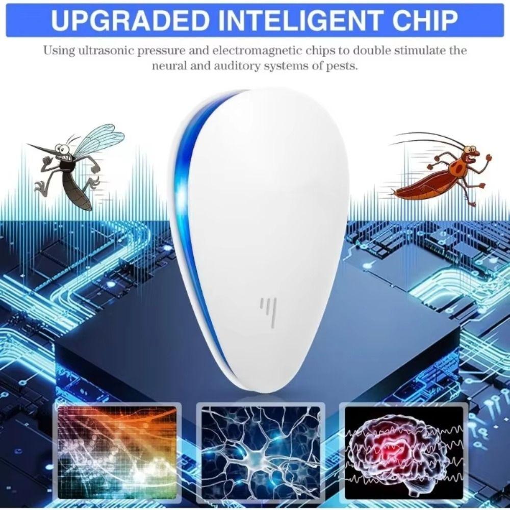 Household Silent Insect Repellent Electronic Ultrasonic Insect Repellent for US/EU/UK Kitchen