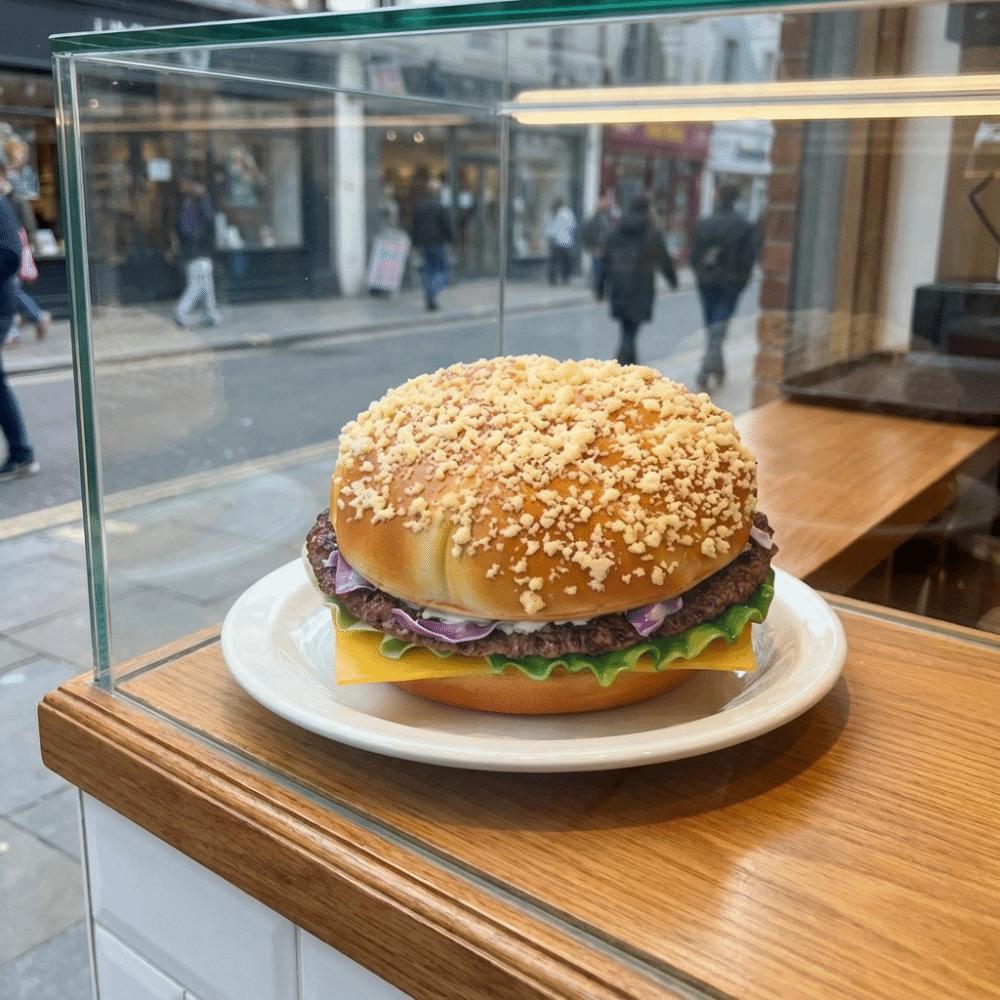 Simulation Artificial Hamburger Realistic Fake Bread Fake Hamburger  Shop Window Display