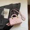 2026 New Ladies Handbag Embroidered Diamond Pattern Small Square Single Shoulder Bag Candy Color Crossbody Women's Bag