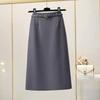 MOUKYUN Women's High Waist Package Hip OL Office Skirt