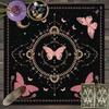 Dark Style Tarot Star & Moon Mahjong Mat - Non-slip, Quick Dry, Stain-Resistant, Water Absorbent