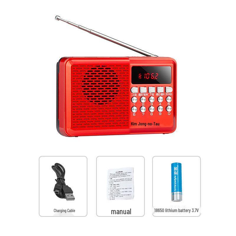 Jinzheng 875 Bluetooth Portable MP3 Player with Card Slot and High Volume for Elderly