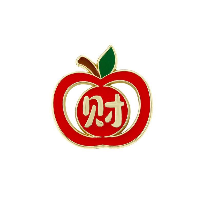 Zinc Alloy Enamel Dropping Brooch, Cute Cartoon Lucky Panda Snake Pattern 2025 Year of the Snake, New Year Festival Decorative Lapel Pin Badge