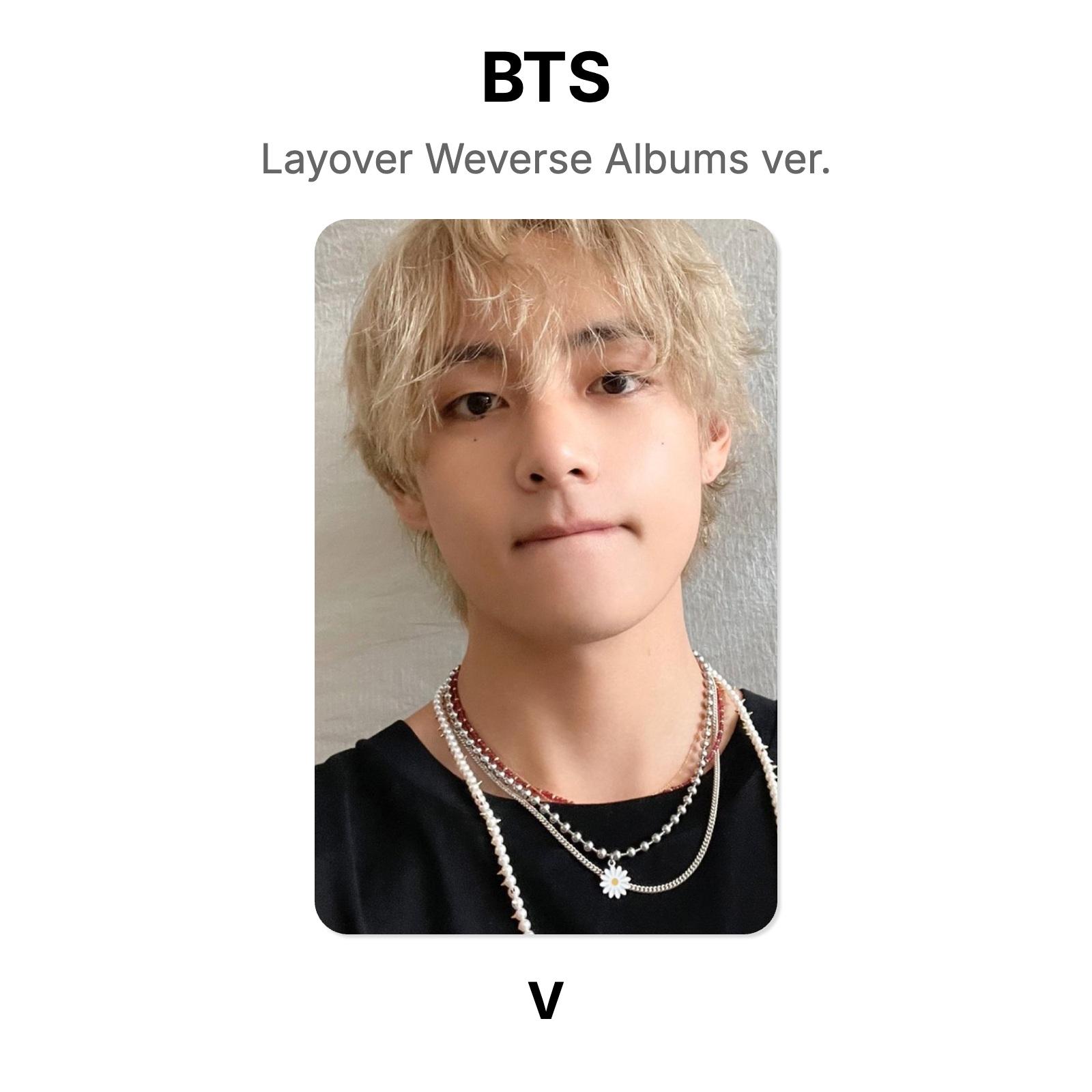 BTS Layover Weverse Albums ver. Official Photocard V 02