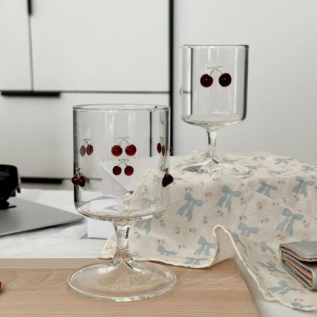 Butterfly Stem Glass: High Borosilicate for Water, Juice, Wine - Elegant Ins Style