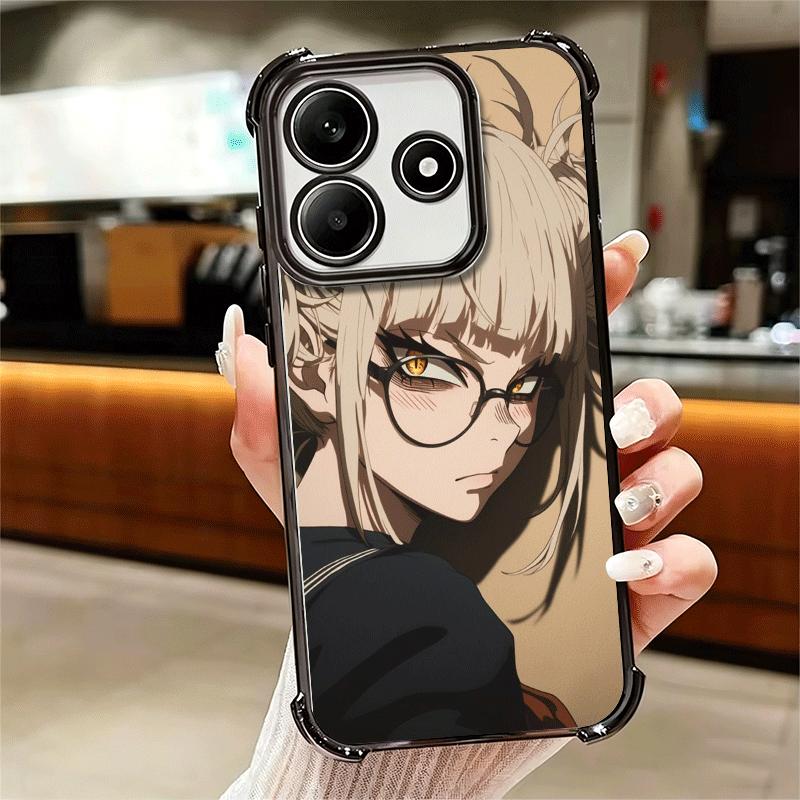 MHA My Hero Himiko Toga Soft Phone Case For Xiaomi Redmi Note 14 15 Pro Plus 13 12 11S 11T 5G 10 9S 9 Plating Anti-Fall Fundas