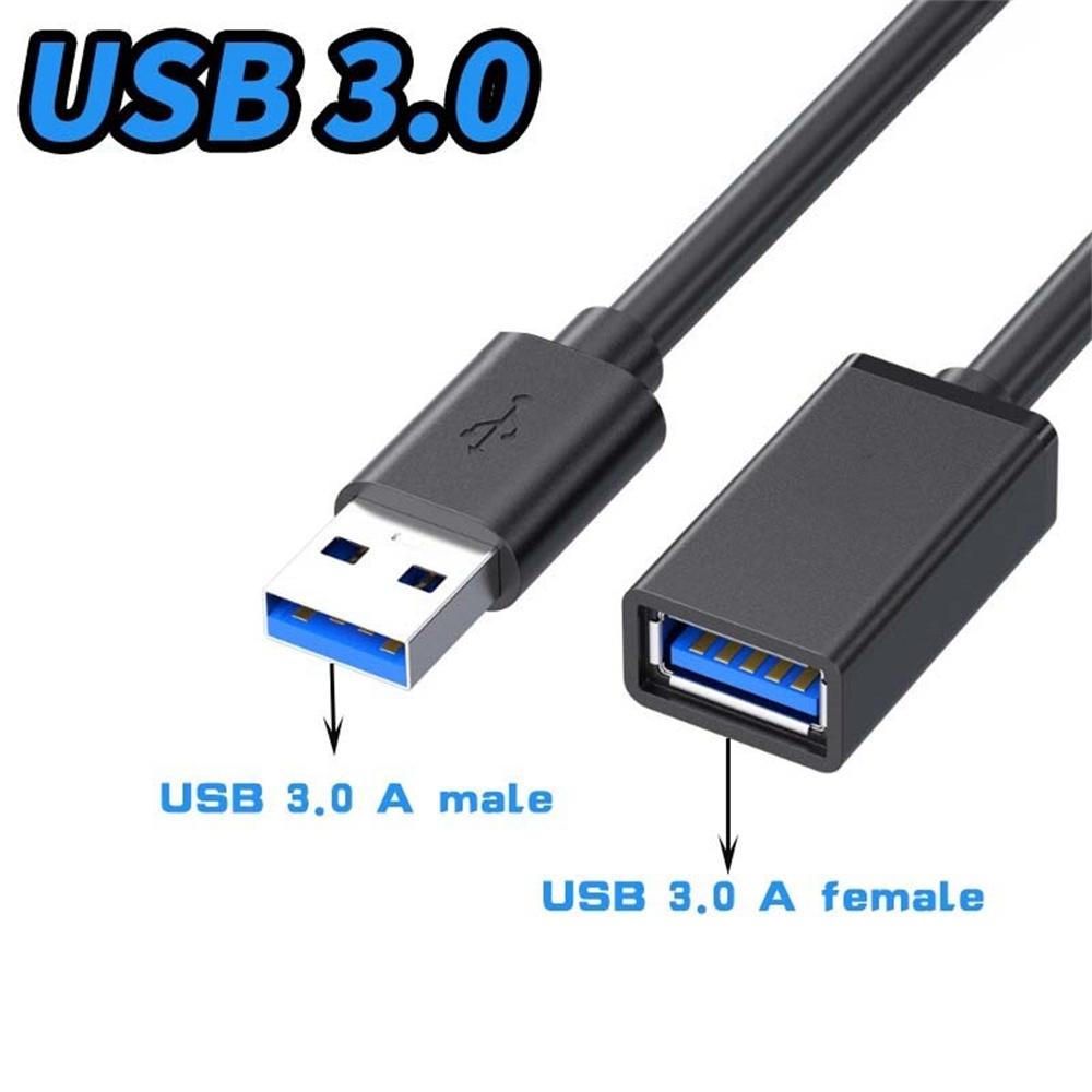 5Gbps USB 3.0 Extension Cable Male To Female USB A Extender Cable for PC Hard Drive Computer Laptop Smart TV Hard Drive Camera