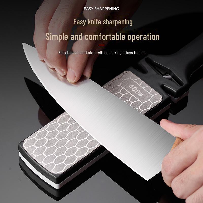 Double-Sided Diamond Grinding Stone - Multi-Functional Kitchen Tool for Thick and Thin Grinding