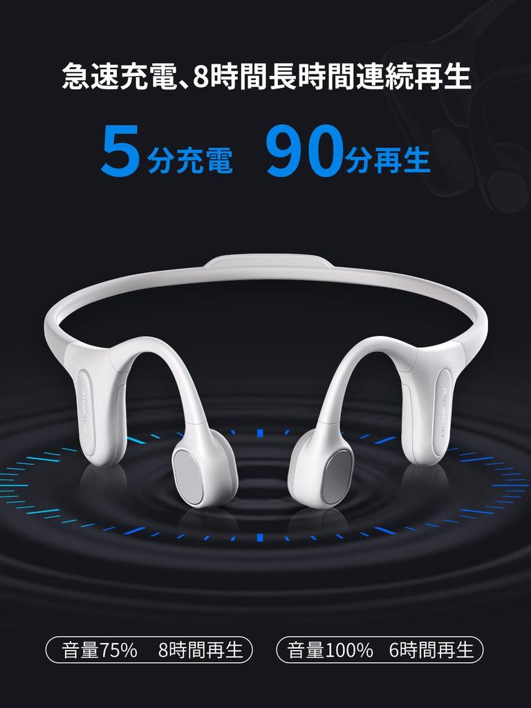 Mojawa RunPlus 2025 Wireless Bone Conduction Earphones, Open Ear, IP68 Waterproof, Amphibious, BluetoothMP3 Dual Mode, 32GB Built-in Memory, 8 Hours