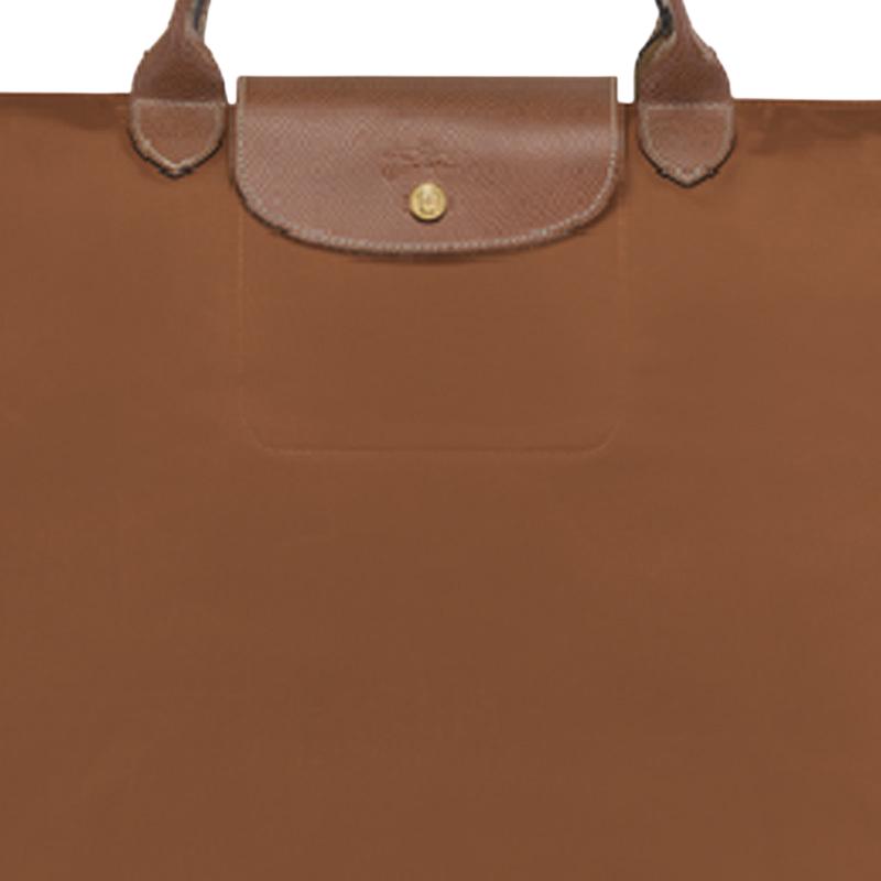 Longchamp Le Pliage 45 Large Cowhide Short Handle Foldable Dumpling Travel Bag Women bags Cognac 1624089504