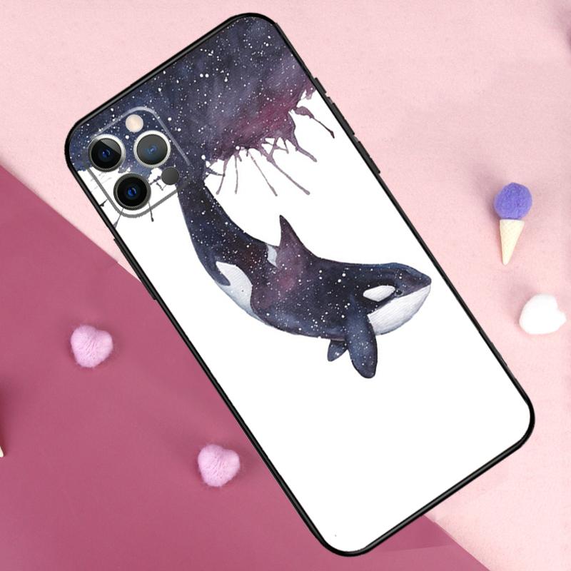 Orcas Killer Whales Phone Case For iPhone 17 Pro Max 17 Air 11 14 15 16 Pro Max Plus 12 13 Mini 16e Back Cover