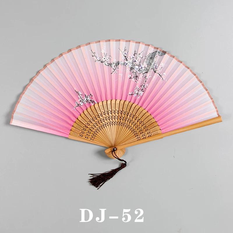 Elegant Fan Hall Retro Style Folding Fan Female Summer Japanese Style Portable Portable Tassel Small Folding Fan Chinese Style Han Costume Fan