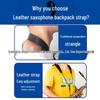 Adjustable Leather Double Shoulder Saxophone Strap for Alto, Tenor & Soprano - Suitable for Adults & Children