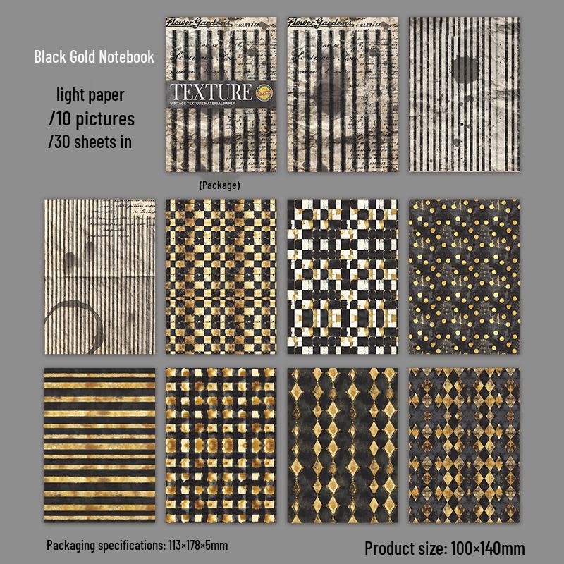 Retro Textured Paper for DIY Bullet Journals – Beautiful Day Series (6 Types)