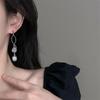 S925 Silver Tassel Star River Stud Earrings – Elegant Light Luxury Jewelry for Women