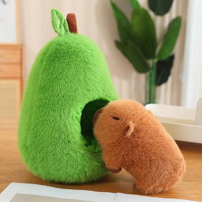 Avocado Capybara Capibala Creative Pillow Plush Toy Doll Girlfriend Birthday Gift Cushion