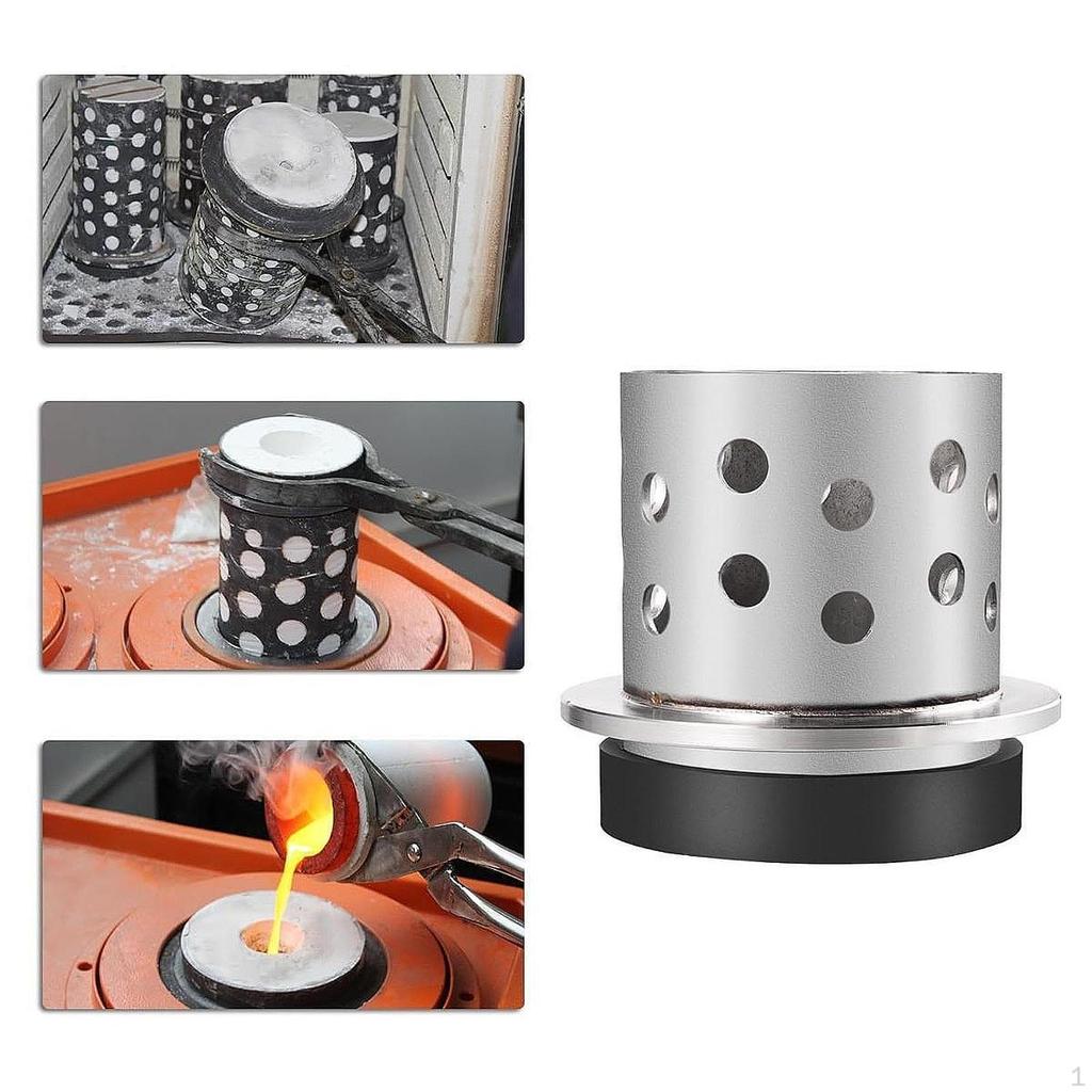 Casting Flask for Jewelry Making, Vacuum Investment Tool with Stainless Steel Design