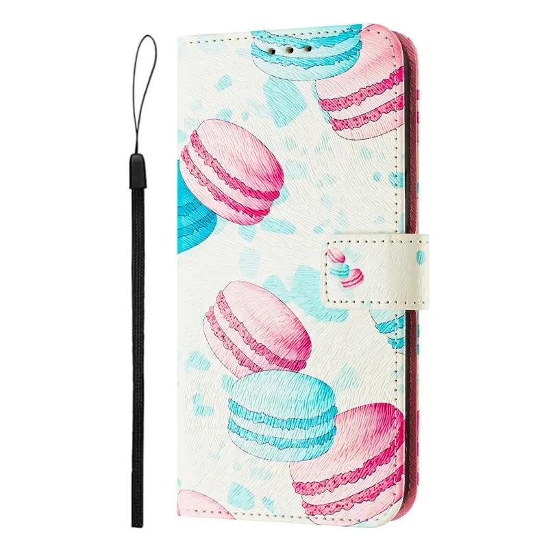 X7 Leather Phone Case for Xiaomi Poco X7 Pro C75 M7 PocoM7 PocoX7 Pro 5G Flip Cover Wallet Magnetic Painted Case Cat Flower Bear