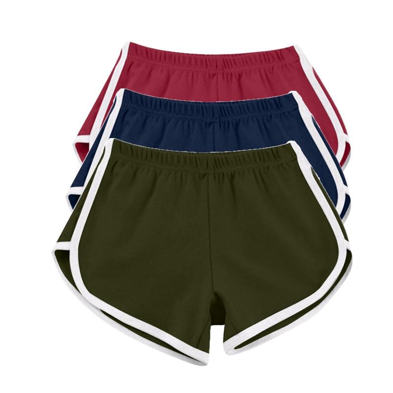 Trendige avantgardistische Hotpants niedrige Taille dünn vielseitig bequem sexy Beine lang Strand Yoga Sportshorts