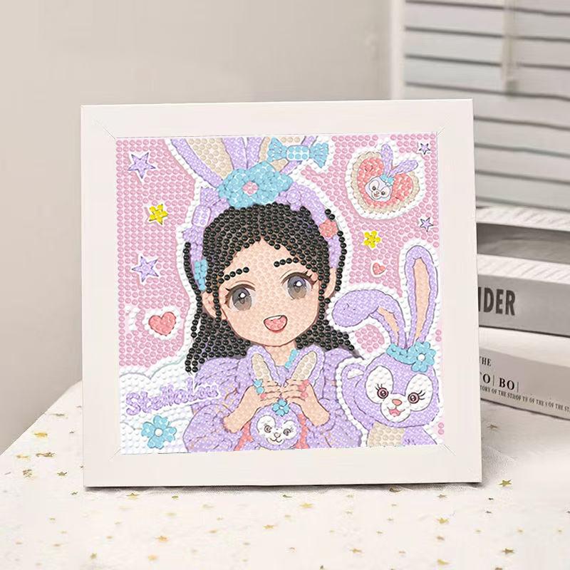 High-End Diamond Painting Diy Van Gogh Starry Sky Cat Creative Handmade Toy Table Decoration Diamond Painting With Frame