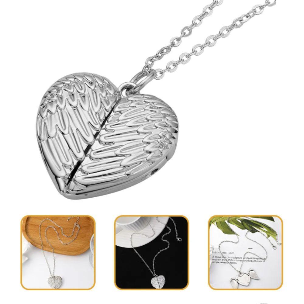 Sublimation Leerer Engelsflügel Anhänger Flügel Gravur Zeitlose Eleganz Metall Halskette Metallmaterial Goldfarbe