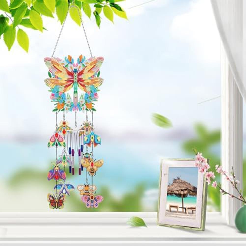 Diamond Wind Chime Garden Sun Catcher Diamond Set Pendant For Home Wall Decor Diamond Window Pendant Garden Decoration