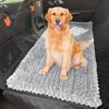 Backseat Pet Bed Mat, Dog Bed for Car Back Seat, Non-Slip Furry Dog Covers Pet Mat, Fit for Backseat Extenders and Seat Covers