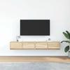VidaXL Meubles TV 2 pcs chêne sonoma 80x31x25,5 cm bois d'ingénierie, banc TV, meuble hifi, centre de divertissement, buffet 861513