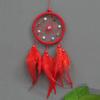 Ihomer 1pcs Retro Dream Catcher Wind Chimes Home Hanging Craft Ornament Circular Dreamcatcher Ornament Car Hanging Wall