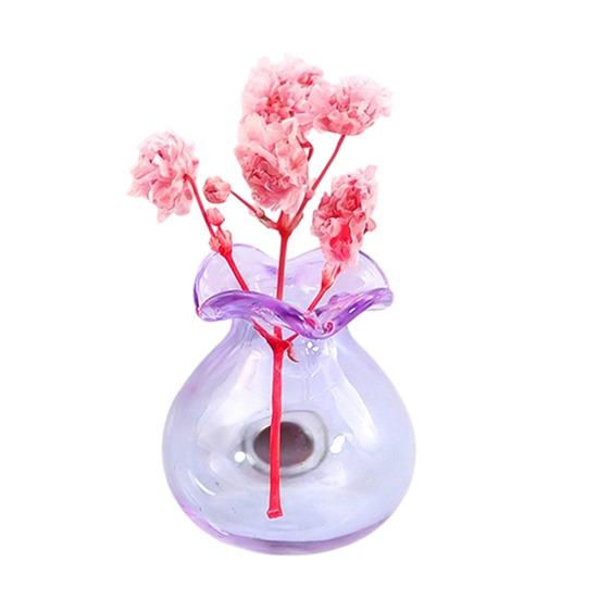 Mini Vase Refrigerator Magnet, Miniature Flower Vase Fridge Magnet, Plants Not Included, Cute Tiny Vase Magnet for Whiteboard Locker Office Kitchen