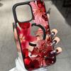 Magnetic floral pattern phone case suitable for iPhone 17 16 15 14 13 12 11 Pro/Max/Plus anti drop and shockproof back cover