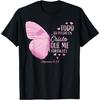 Spanish Religious Verse Butterfly Graphic Tee Men Christian Faith Themed Casual Tshirt
